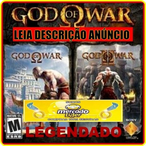 Coleção God Of War 1+2 Jogos Ps2 Compatível C/ Playstation 2